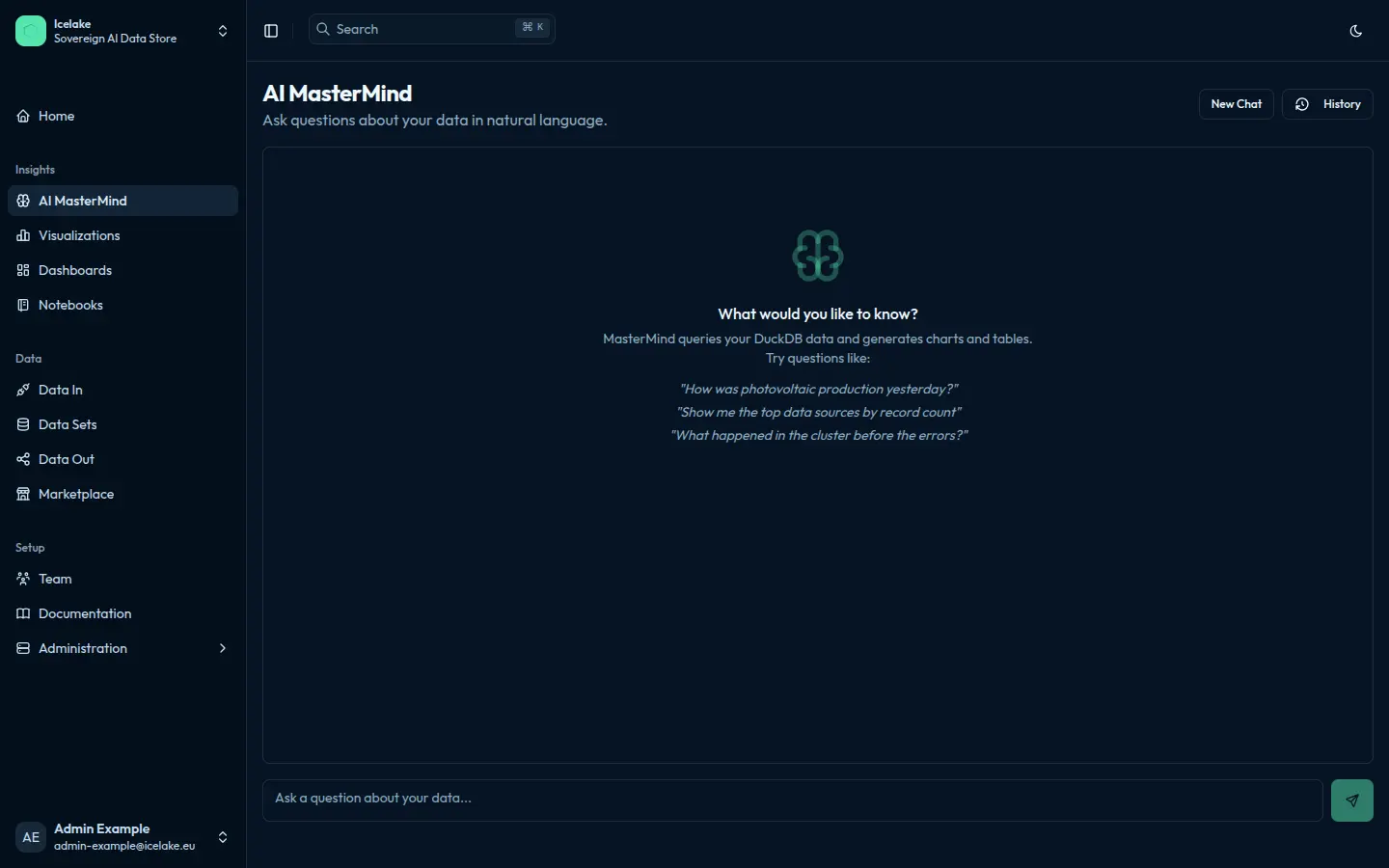 Ask in plain English